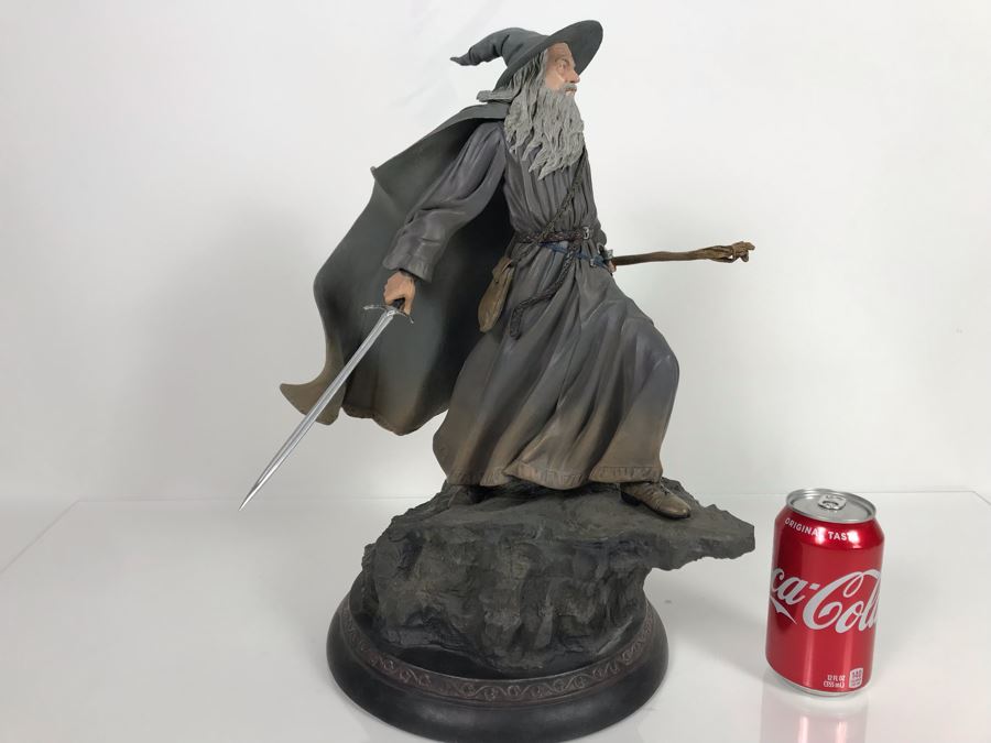 Limited Edition Sideshow Collectibles The Lord Of The Rings Gandalf The Grey Statue 386 Of 750 With Box 17'H [Photo 21]