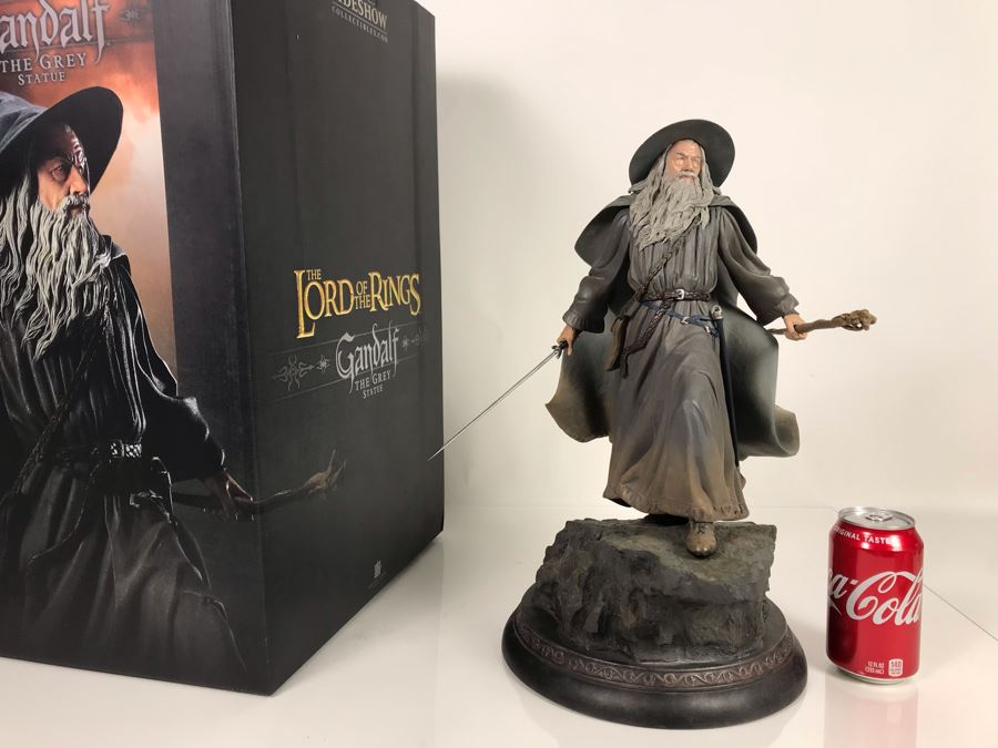 Limited Edition Sideshow Collectibles The Lord Of The Rings Gandalf The Grey Statue 386 Of 750 With Box 17'H [Photo 3]