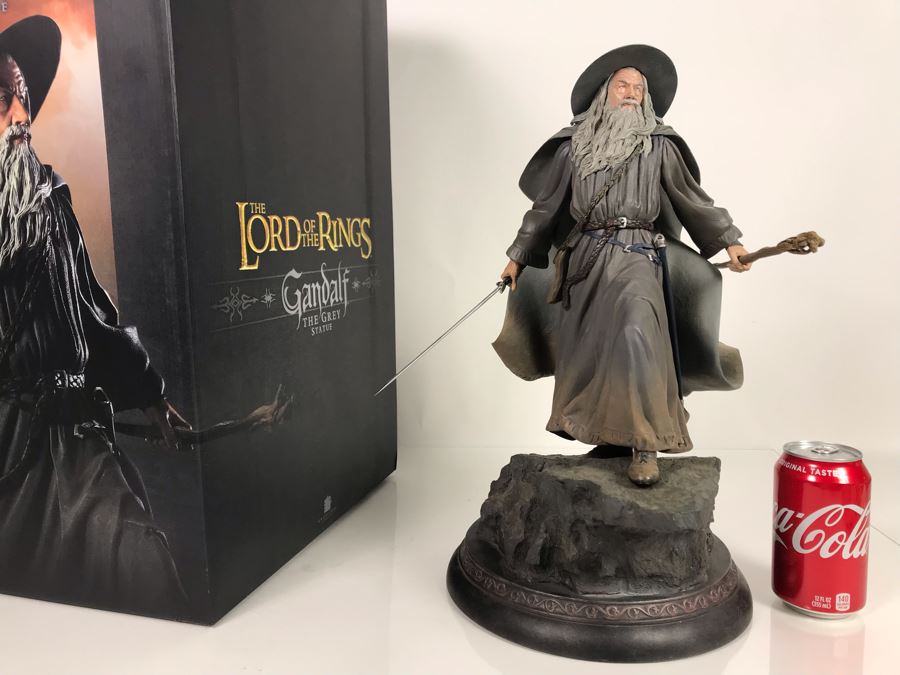 Limited Edition Sideshow Collectibles The Lord Of The Rings Gandalf The Grey Statue 386 Of 750 With Box 17'H [Photo 2]