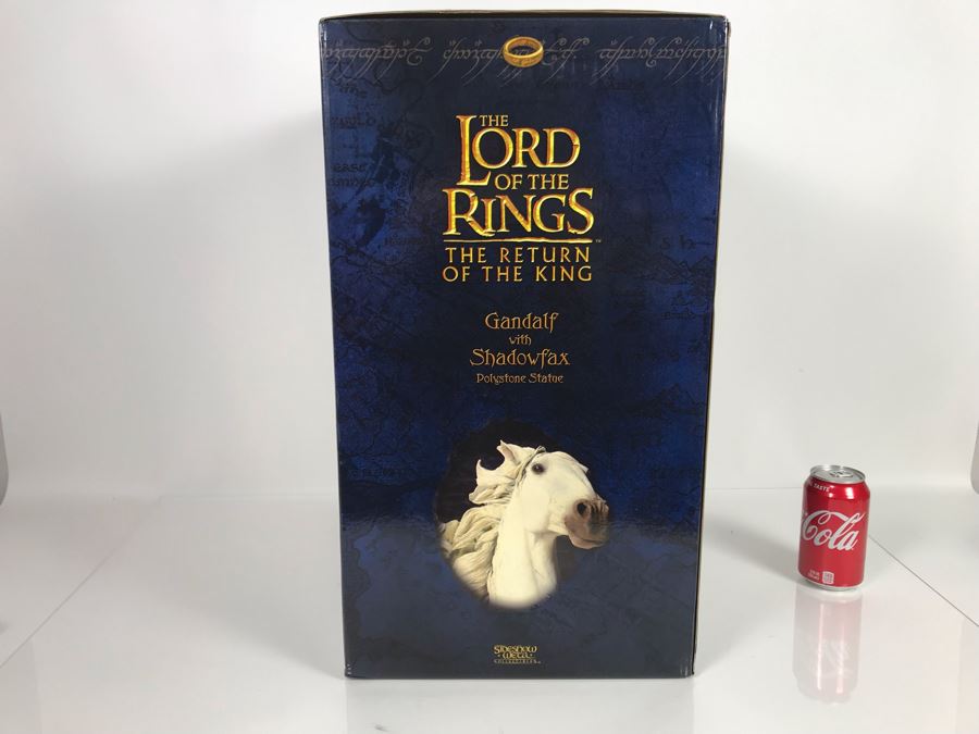 Limited Edition The Lord Of The Rings The Return Of The King Gandalf On Shadowfax Sculpture Brigitte Wuest Sculptor Sideshow Weta Collectibles With Box 20H [Photo 21]