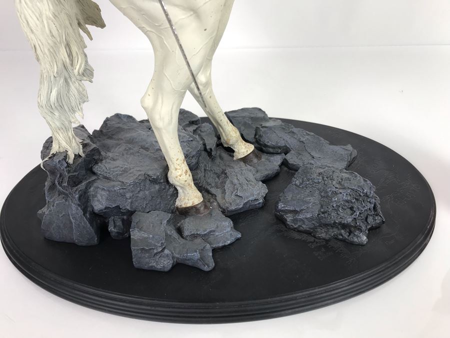 Limited Edition The Lord Of The Rings The Return Of The King Gandalf On Shadowfax Sculpture Brigitte Wuest Sculptor Sideshow Weta Collectibles With Box 20H [Photo 11]