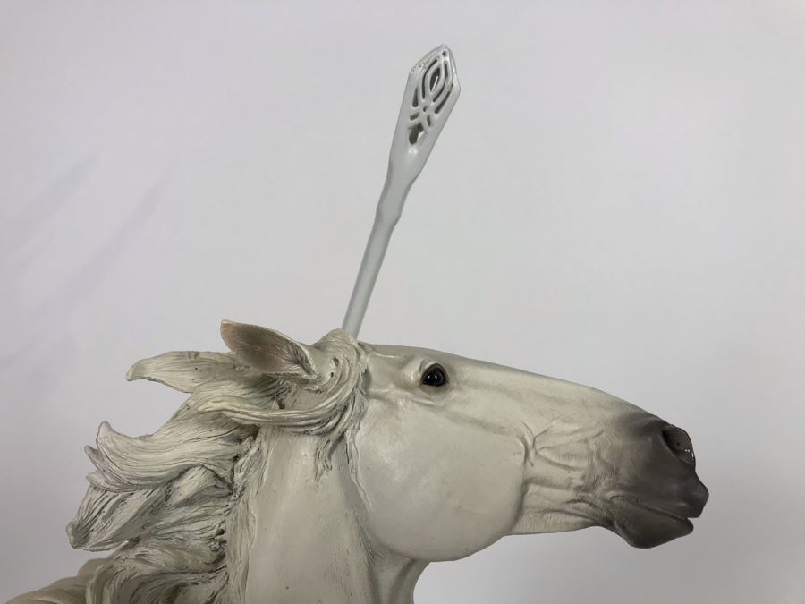 Limited Edition The Lord Of The Rings The Return Of The King Gandalf On Shadowfax Sculpture Brigitte Wuest Sculptor Sideshow Weta Collectibles With Box 20H [Photo 7]