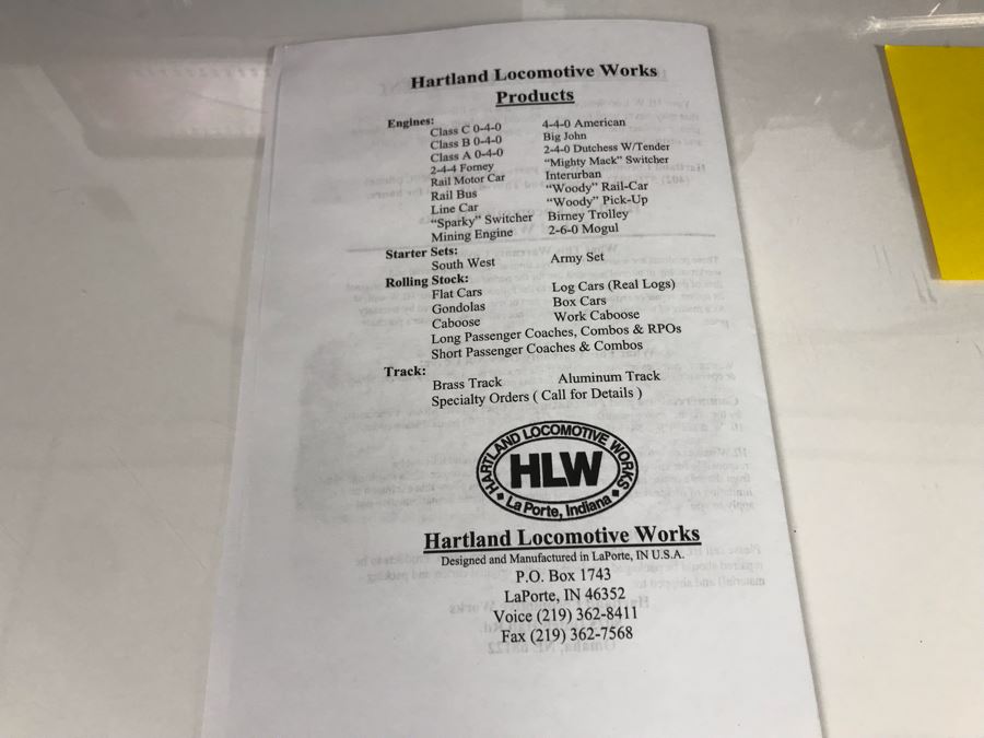 Disney's Lilly Belle Locomotive Train With Tender By Hartland Locomotive Works With Box [Photo 22]