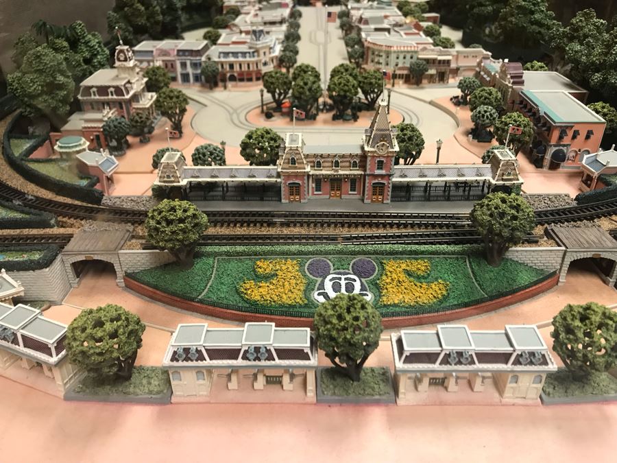 Disneyland's Main Street USA Miniature Model Board COMPLETE FIRST EDITION / Individually HAND SIGNED Models With Original Boxes By Robert Olszewski With Signed Michael Broggie Train And Accessories 6' X 3' Estimate $20,000-$35,000 (SEE DESCRIPTION) [Photo 9]