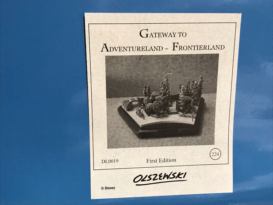 Disneyland's Main Street USA Miniature Model Board COMPLETE FIRST EDITION / Individually HAND SIGNED Models With Original Boxes By Robert Olszewski With Signed Michael Broggie Train And Accessories 6' X 3' Estimate $20,000-$35,000 (SEE DESCRIPTION) [Photo 68]