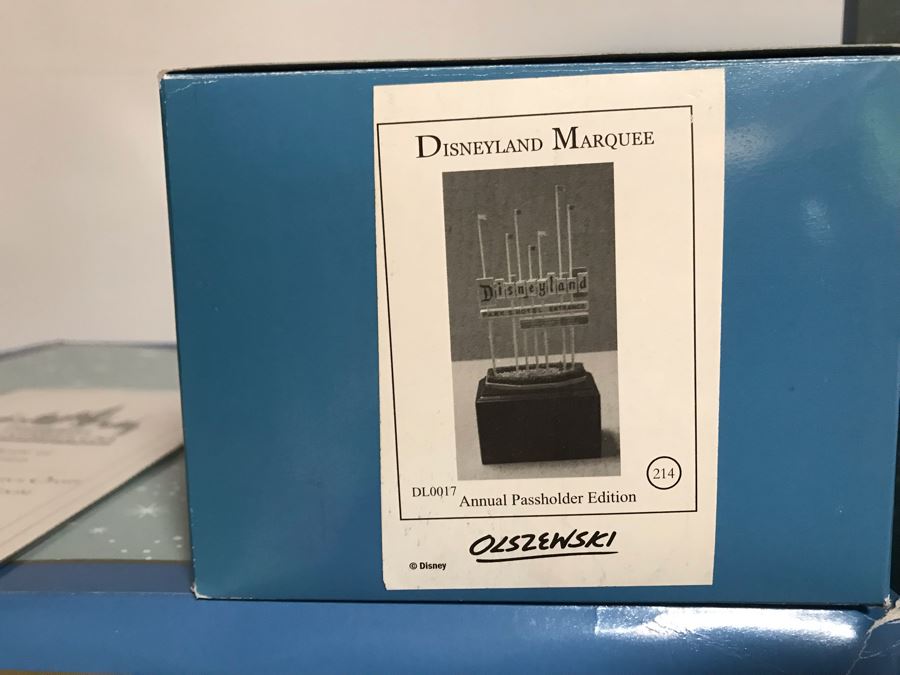 Disneyland's Main Street USA Miniature Model Board COMPLETE FIRST EDITION / Individually HAND SIGNED Models With Original Boxes By Robert Olszewski With Signed Michael Broggie Train And Accessories 6' X 3' Estimate $20,000-$35,000 (SEE DESCRIPTION) [Photo 64]