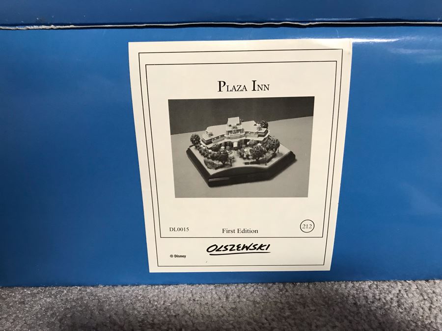 Disneyland's Main Street USA Miniature Model Board COMPLETE FIRST EDITION / Individually HAND SIGNED Models With Original Boxes By Robert Olszewski With Signed Michael Broggie Train And Accessories 6' X 3' Estimate $20,000-$35,000 (SEE DESCRIPTION) [Photo 62]