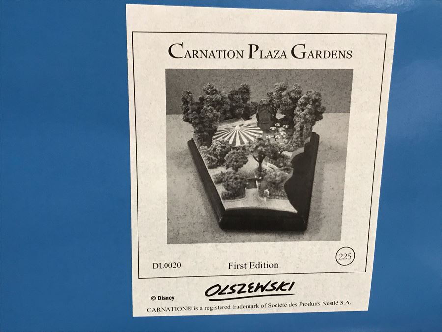 Disneyland's Main Street USA Miniature Model Board COMPLETE FIRST EDITION / Individually HAND SIGNED Models With Original Boxes By Robert Olszewski With Signed Michael Broggie Train And Accessories 6' X 3' Estimate $20,000-$35,000 (SEE DESCRIPTION) [Photo 67]