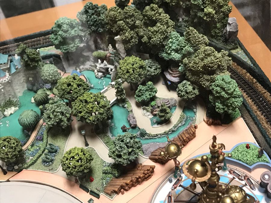 Disneyland's Main Street USA Miniature Model Board COMPLETE FIRST EDITION / Individually HAND SIGNED Models With Original Boxes By Robert Olszewski With Signed Michael Broggie Train And Accessories 6' X 3' Estimate $20,000-$35,000 (SEE DESCRIPTION) [Photo 22]