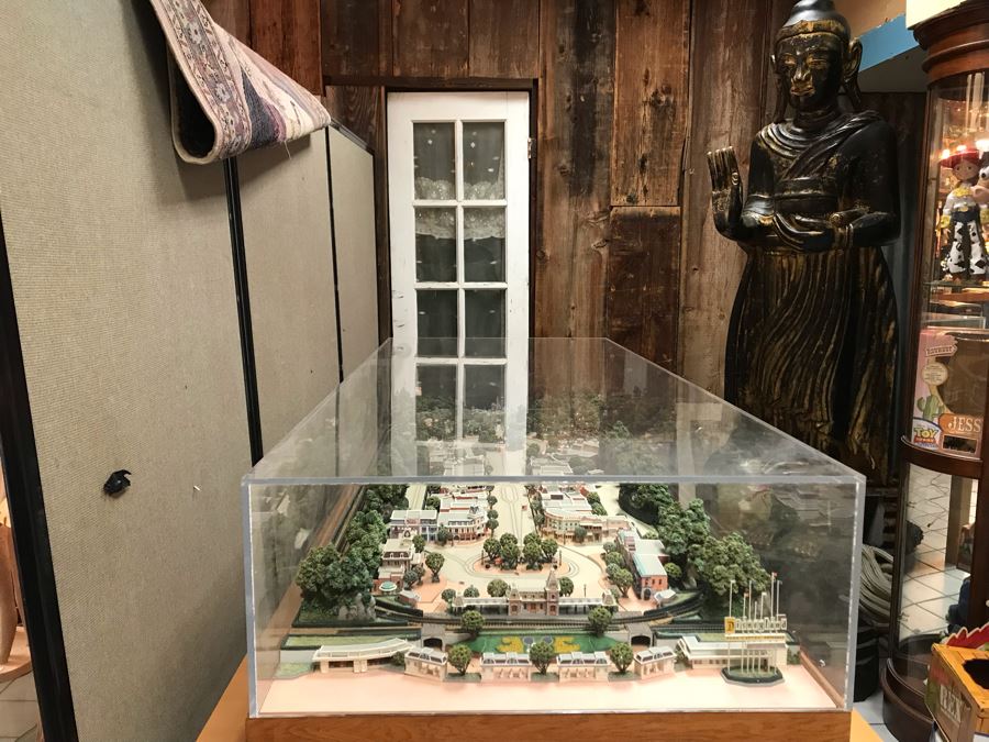 Disneyland's Main Street USA Miniature Model Board COMPLETE FIRST EDITION / Individually HAND SIGNED Models With Original Boxes By Robert Olszewski With Signed Michael Broggie Train And Accessories 6' X 3' Estimate $20,000-$35,000 (SEE DESCRIPTION) [Photo 5]