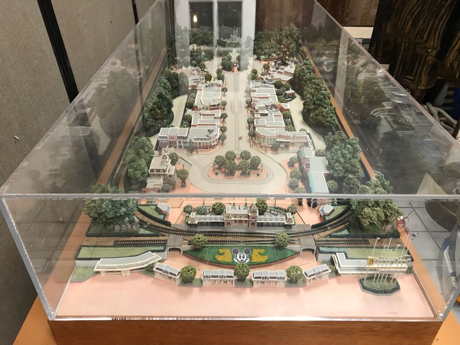 Disneyland's Main Street USA Miniature Model Board COMPLETE FIRST EDITION / Individually HAND SIGNED Models With Original Boxes By Robert Olszewski With Signed Michael Broggie Train And Accessories 6' X 3' Estimate $20,000-$35,000 (SEE DESCRIPTION) [Photo 4]