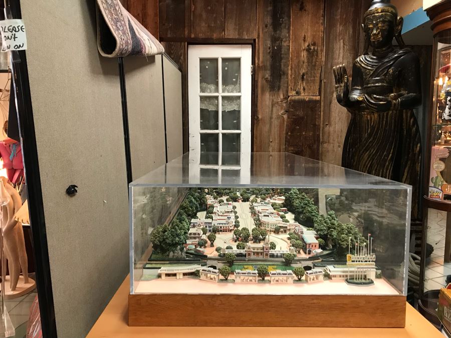 Disneyland's Main Street USA Miniature Model Board COMPLETE FIRST EDITION / Individually HAND SIGNED Models With Original Boxes By Robert Olszewski With Signed Michael Broggie Train And Accessories 6' X 3' Estimate $20,000-$35,000 (SEE DESCRIPTION) [Photo 6]