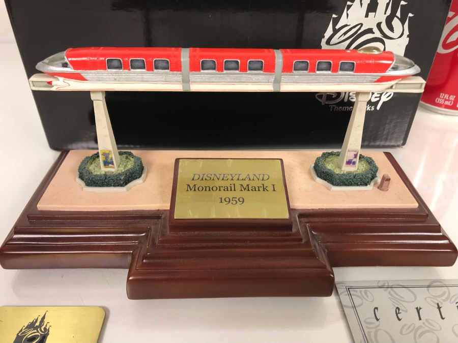 Disneyland's Main Street USA Miniature Model Board COMPLETE FIRST EDITION / Individually HAND SIGNED Models With Original Boxes By Robert Olszewski With Signed Michael Broggie Train And Accessories 6' X 3' Estimate $20,000-$35,000 (SEE DESCRIPTION) [Photo 114]