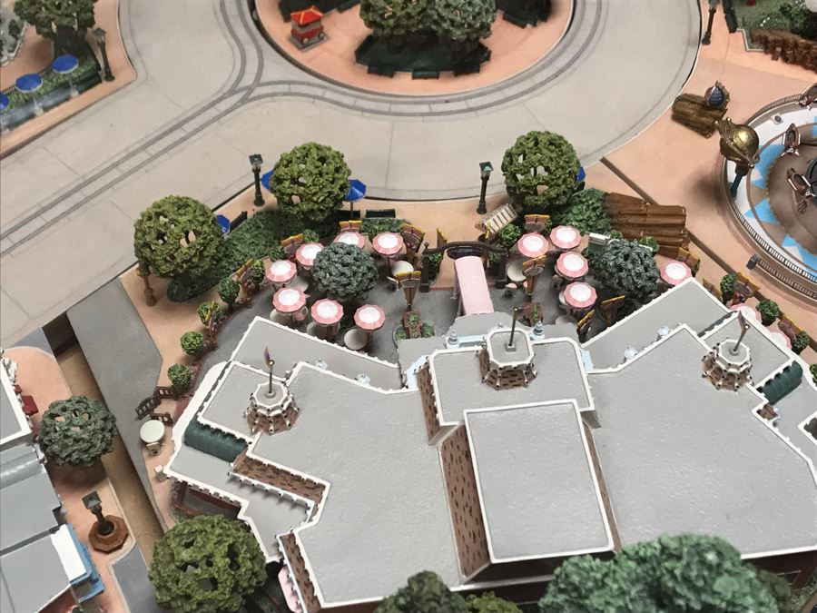 Disneyland's Main Street USA Miniature Model Board COMPLETE FIRST EDITION / Individually HAND SIGNED Models With Original Boxes By Robert Olszewski With Signed Michael Broggie Train And Accessories 6' X 3' Estimate $20,000-$35,000 (SEE DESCRIPTION) [Photo 24]