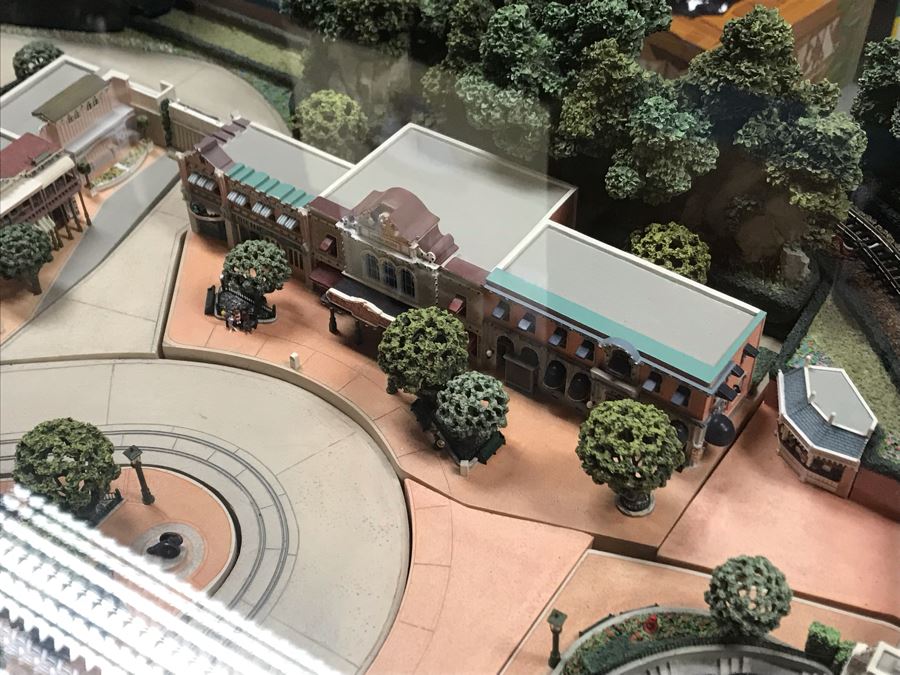 Disneyland's Main Street USA Miniature Model Board COMPLETE FIRST EDITION / Individually HAND SIGNED Models With Original Boxes By Robert Olszewski With Signed Michael Broggie Train And Accessories 6' X 3' Estimate $20,000-$35,000 (SEE DESCRIPTION) [Photo 11]
