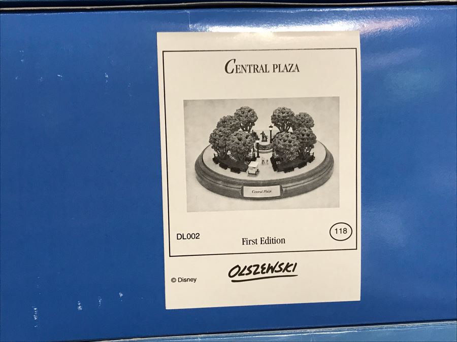 Disneyland's Main Street USA Miniature Model Board COMPLETE FIRST EDITION / Individually HAND SIGNED Models With Original Boxes By Robert Olszewski With Signed Michael Broggie Train And Accessories 6' X 3' Estimate $20,000-$35,000 (SEE DESCRIPTION) [Photo 74]