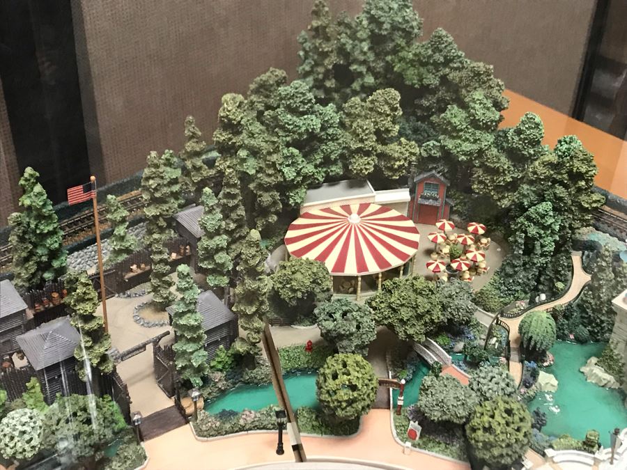 Disneyland's Main Street USA Miniature Model Board COMPLETE FIRST EDITION / Individually HAND SIGNED Models With Original Boxes By Robert Olszewski With Signed Michael Broggie Train And Accessories 6' X 3' Estimate $20,000-$35,000 (SEE DESCRIPTION) [Photo 20]