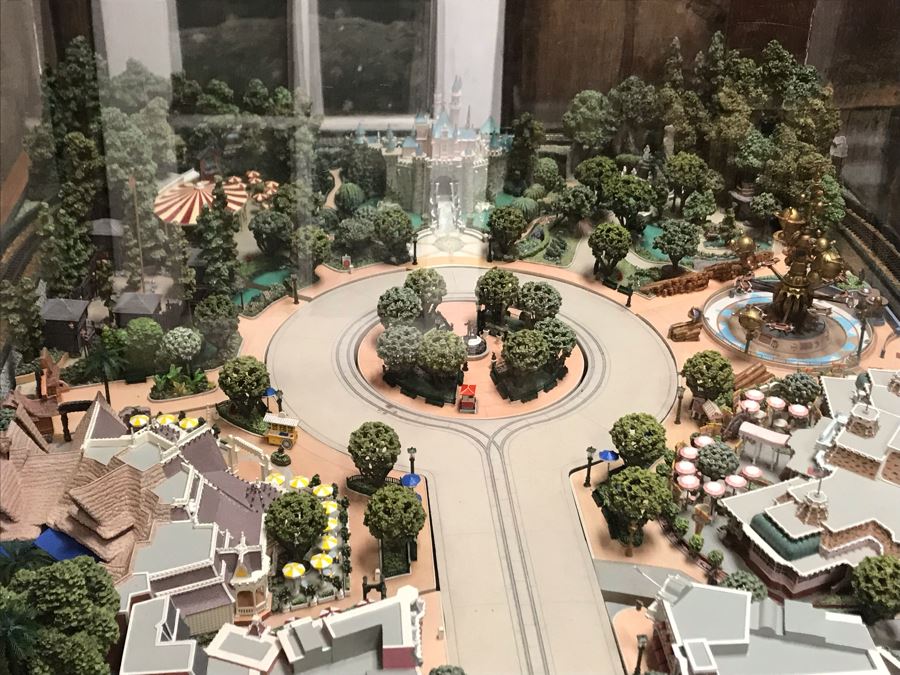 Disneyland's Main Street USA Miniature Model Board COMPLETE FIRST EDITION / Individually HAND SIGNED Models With Original Boxes By Robert Olszewski With Signed Michael Broggie Train And Accessories 6' X 3' Estimate $20,000-$35,000 (SEE DESCRIPTION) [Photo 13]