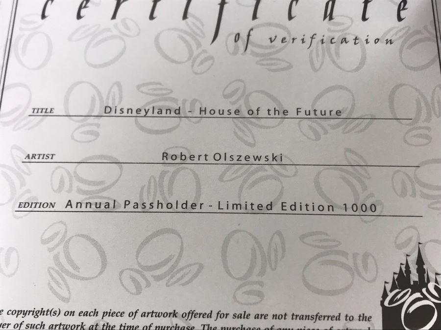 Disneyland's Main Street USA Miniature Model Board COMPLETE FIRST EDITION / Individually HAND SIGNED Models With Original Boxes By Robert Olszewski With Signed Michael Broggie Train And Accessories 6' X 3' Estimate $20,000-$35,000 (SEE DESCRIPTION) [Photo 102]