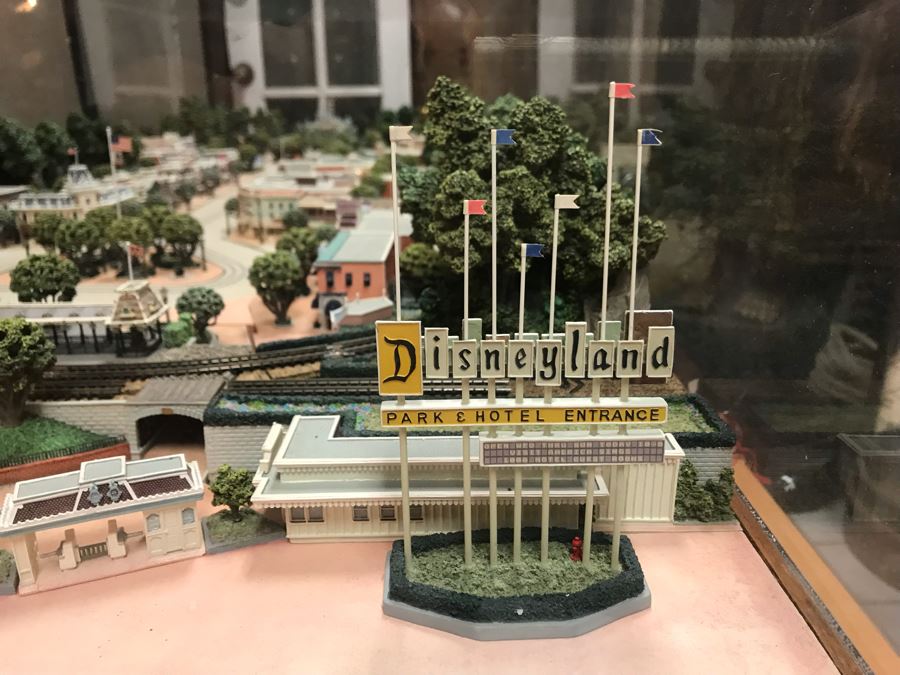 Disneyland's Main Street USA Miniature Model Board COMPLETE FIRST EDITION / Individually HAND SIGNED Models With Original Boxes By Robert Olszewski With Signed Michael Broggie Train And Accessories 6' X 3' Estimate $20,000-$35,000 (SEE DESCRIPTION) [Photo 10]