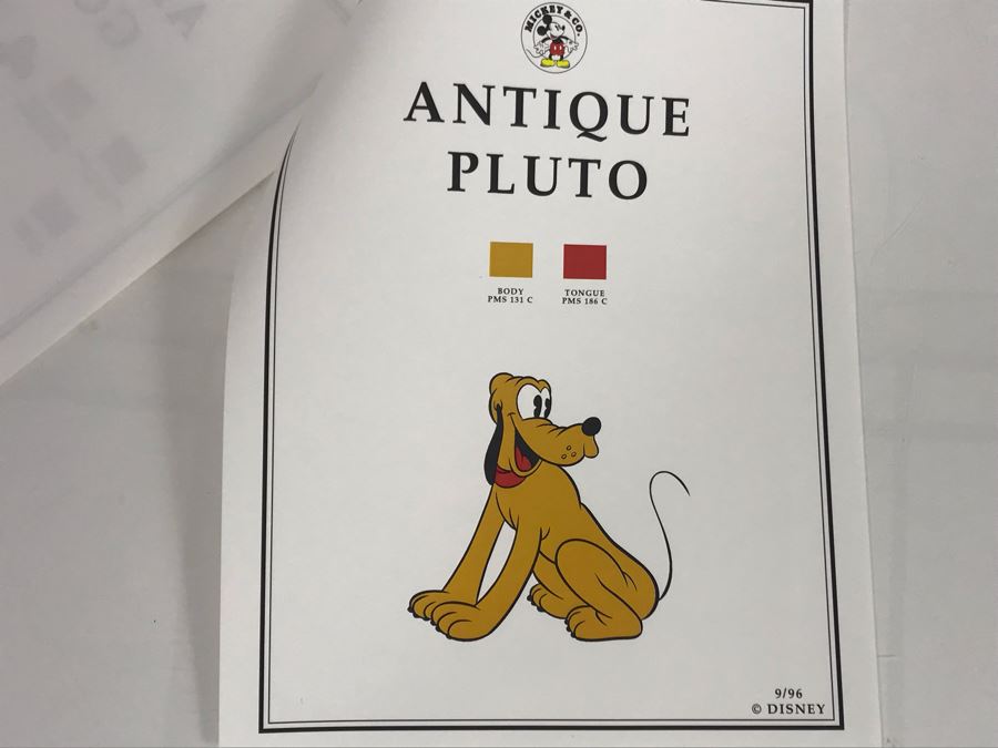 Color Palettes Guide For Antique Mickey Mouse, Minnie Mouse, Donald Duck, Daisy Duck, Goofy And Pluto [Photo 9]