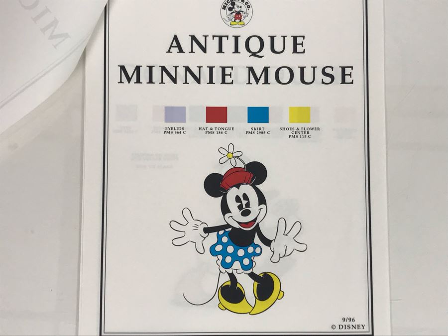 Color Palettes Guide For Antique Mickey Mouse, Minnie Mouse, Donald Duck, Daisy Duck, Goofy And Pluto [Photo 5]