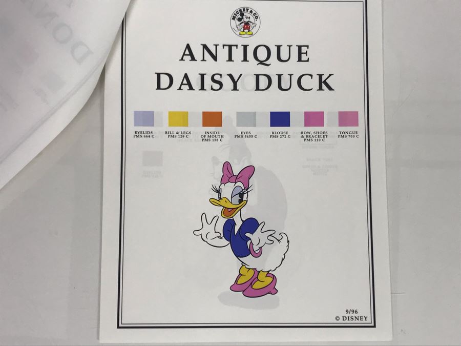 Color Palettes Guide For Antique Mickey Mouse, Minnie Mouse, Donald Duck, Daisy Duck, Goofy And Pluto [Photo 7]