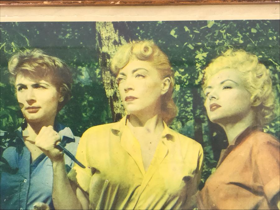 Swamp Women 1956 Movie Poster Lobby Card Featuring Actress Carole Mathews Woolner Bros. Productions Framed 15 X 12 [Photo 11]
