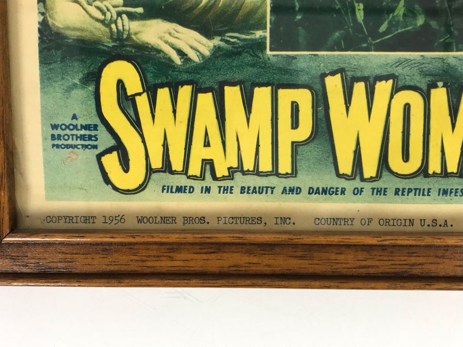 Swamp Women 1956 Movie Poster Lobby Card Featuring Actress Carole Mathews Woolner Bros. Productions Framed 15 X 12 [Photo 7]
