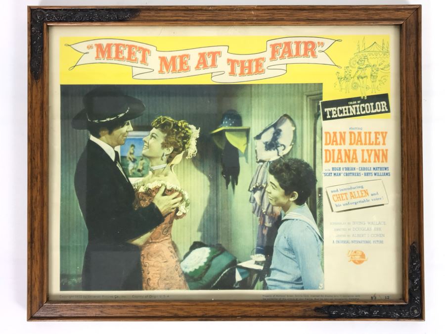 Meet Me At The Fair 1953 Movie Poster Lobby Card Featuring Actress Carole Mathews Universal International Framed 15 X 12 [Photo 1]