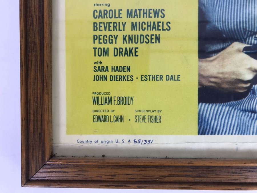 Betrayed Women 1955 Movie Poster Lobby Card Featuring Actress Carole Mathews Allied Artists Framed 15 X 12 [Photo 5]