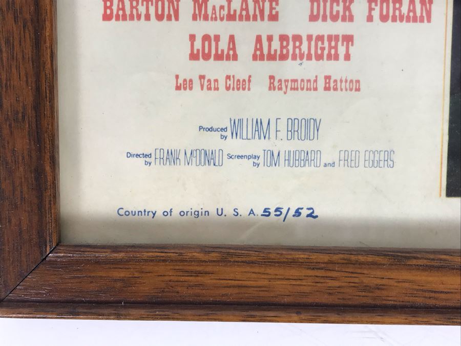 Treasure Of Ruby Hills 1955 Movie Poster Lobby Card Featuring Actress Carole Mathews Allied Artists Framed 15 X 12 [Photo 7]