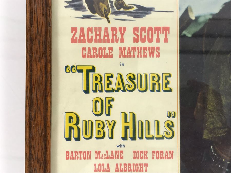 Treasure Of Ruby Hills 1955 Movie Poster Lobby Card Featuring Actress Carole Mathews Allied Artists Framed 15 X 12 [Photo 5]