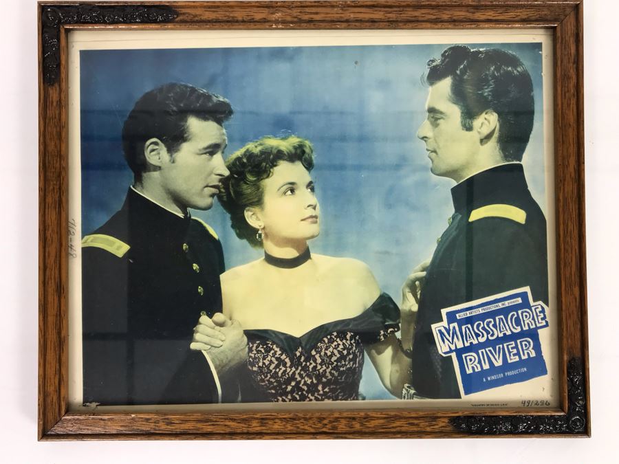 Massacre River 1949 Movie Poster Lobby Card Featuring Actress Carole Mathews Allied Artists Framed 15 X 12 [Photo 2]