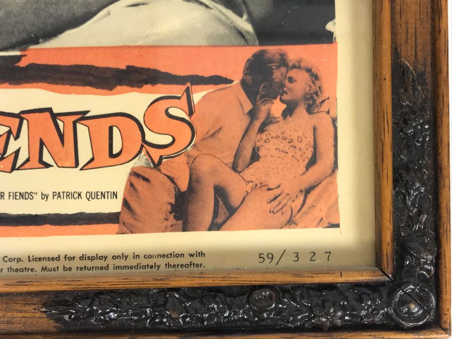 Female Fiends 1959 Movie Poster Lobby Card Featuring Actress Carole Mathews Criterion Film Corp. Framed 15 X 12 [Photo 6]