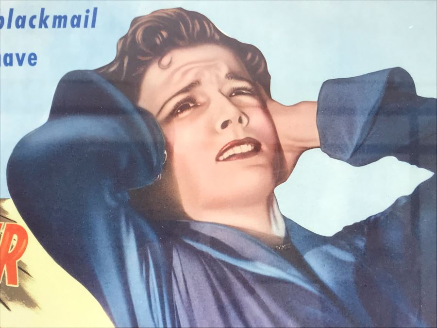 Cry Murder 1950 Movie Poster Lobby Card Featuring Actress Carole Mathews Film Classics, Inc Framed 16 X 13 [Photo 3]