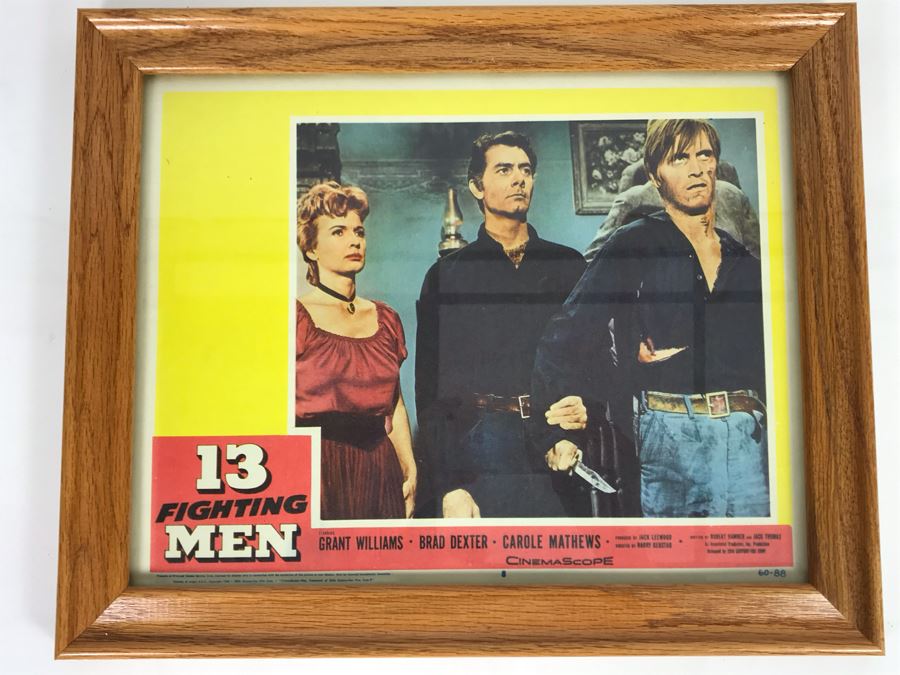 13 Fighting Men 1960 Movie Poster Lobby Card Featuring Actress Carole 20th Century Fox Film Corp Framed 16 X 13 [Photo 1]