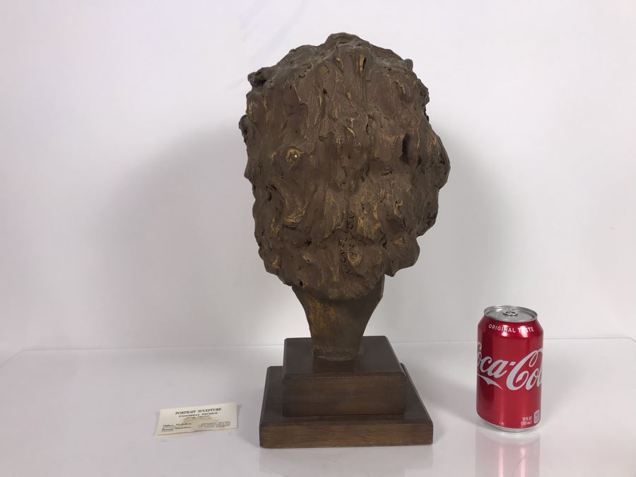 Original Signed Portrait Sculpture By Milton Nickelsen Of Actress Carole Mathews 8W X 16H [Photo 7]