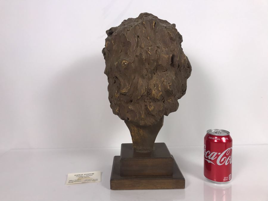 Original Signed Portrait Sculpture By Milton Nickelsen Of Actress Carole Mathews 8W X 16H [Photo 8]