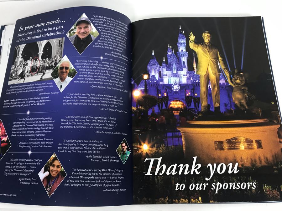 Limited Edition Disneyland Resort Diamond Celebration Line Guide Magazine [Photo 12]