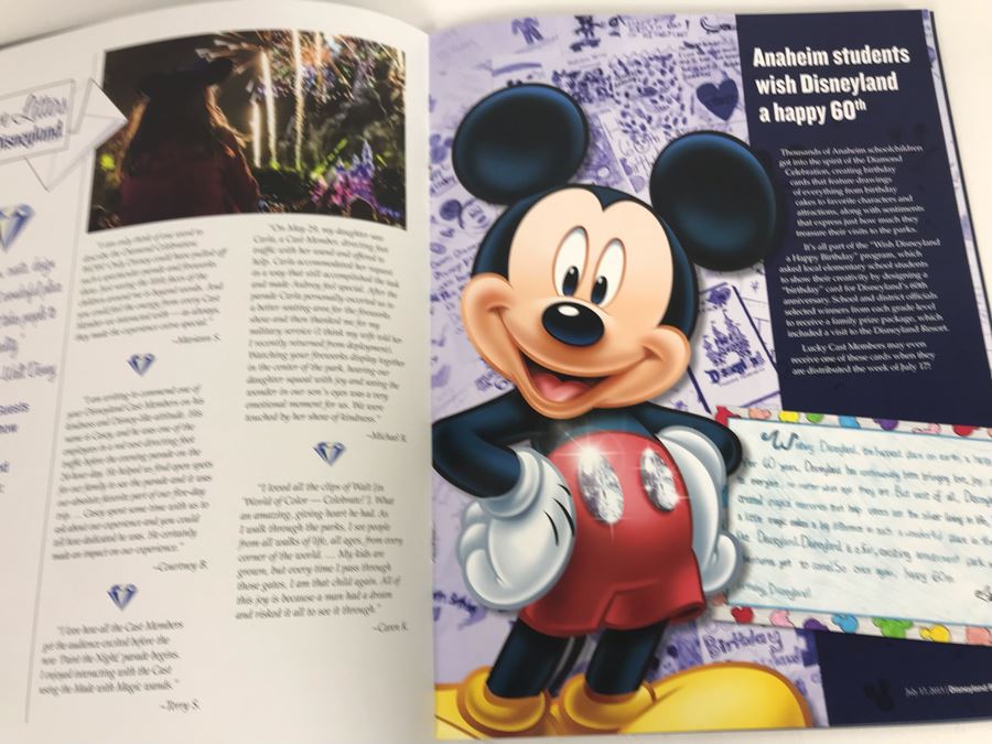 Limited Edition Disneyland Resort Diamond Celebration Line Guide Magazine [Photo 11]