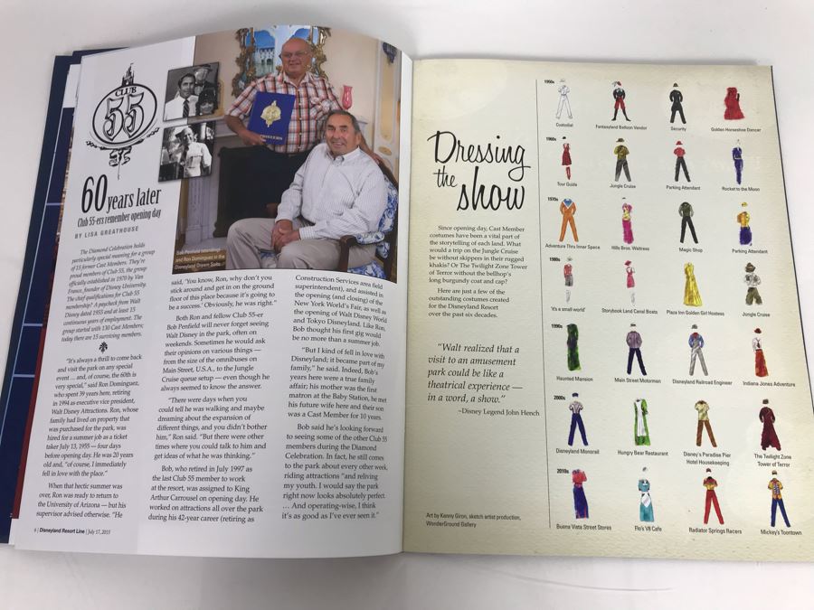 Limited Edition Disneyland Resort Diamond Celebration Line Guide Magazine [Photo 8]