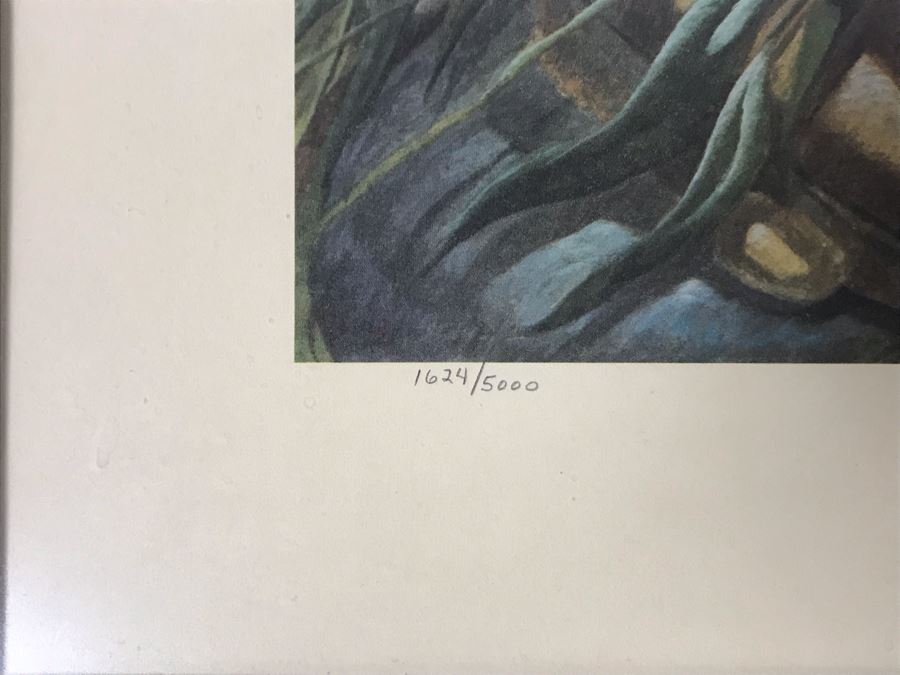 John A. Ruthven (1924-2020) Hand Signed Limited Edition Giant Pandas Print By Wildlife Internationale, Inc 1972 Framed 24 X 32 [Photo 10]