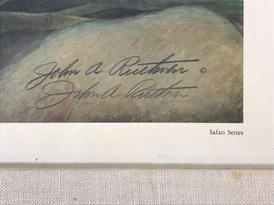 John A. Ruthven (1924-2020) Hand Signed Limited Edition Giant Pandas Print By Wildlife Internationale, Inc 1972 Framed 24 X 32 [Photo 7]