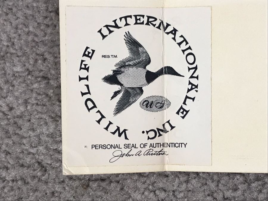 John A. Ruthven (1924-2020) Hand Signed Limited Edition Red Foxes Print By Wildlife Internationale, Inc 1971 32 X 24 [Photo 14]