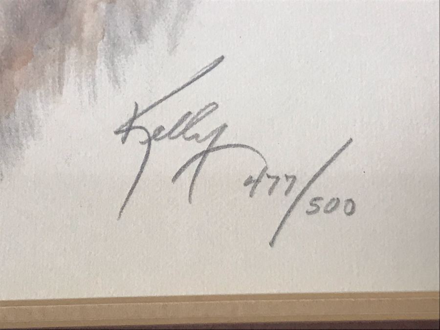 Merry 'Kelly' Stevens (1937-1996) Hand Signed Limited Edition Horse Print Framed 15 X 11 [Photo 4]