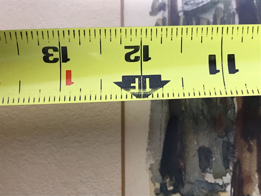 Pierre Eugene Cambier (1914-2000) Original Signed Paris Street Scene Watercolor Painting Framed 12 X 9 [Photo 8]