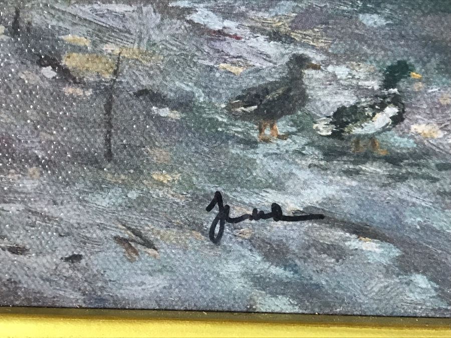 Thomas Kinkade Hand Signed Print Titled 'The End Of A Perfect Day II' Framed 29 X 23 [Photo 9]