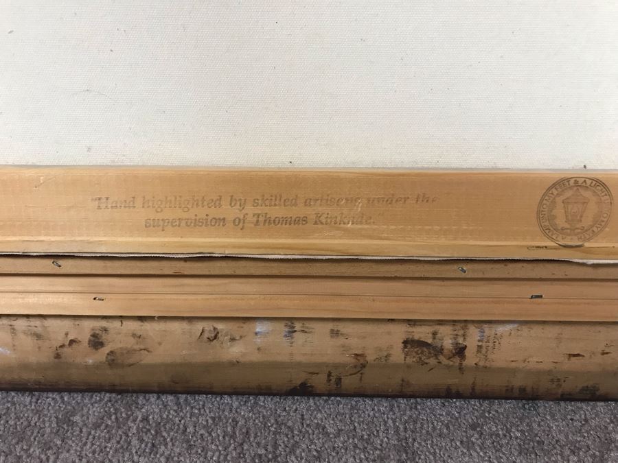 Thomas Kinkade Hand Signed Print Titled 'The End Of A Perfect Day II' Framed 29 X 23 [Photo 17]