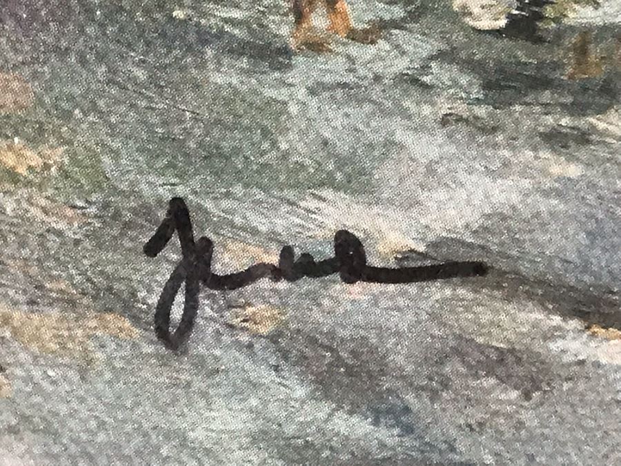 Thomas Kinkade Hand Signed Print Titled 'The End Of A Perfect Day II' Framed 29 X 23 [Photo 2]